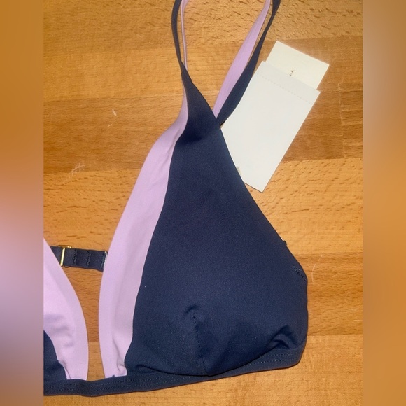 L*Space Finneas Bikini Top Blue purple Size M - Picture 3 of 5